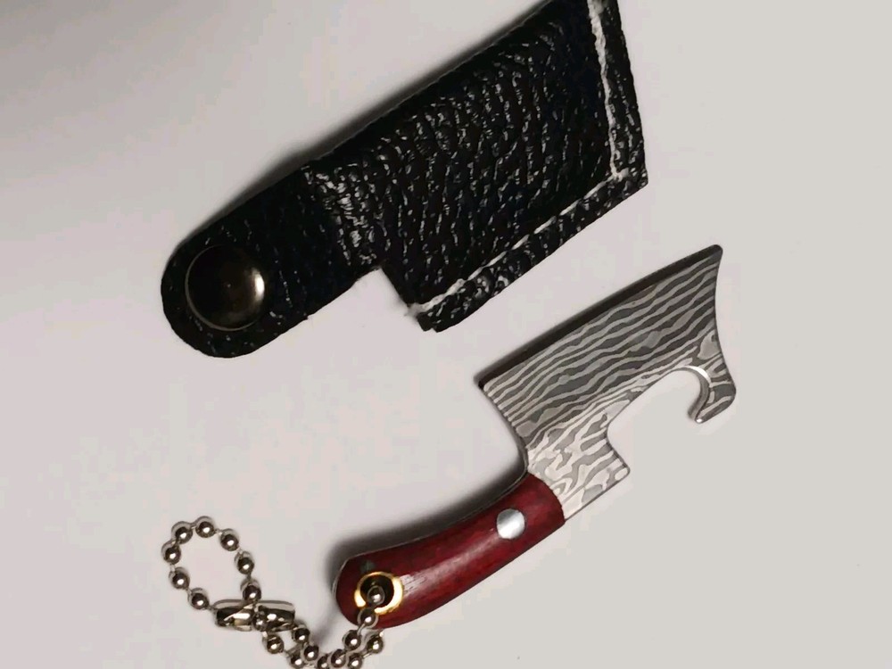 Micro Cleaver/Bottle Opener, Keychain Knife