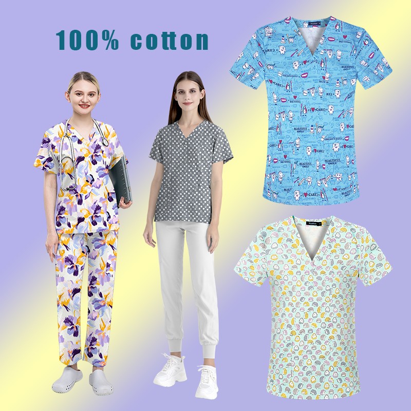 Modular Women’s Scrub Top – Versatile V-Neck, Functional Design