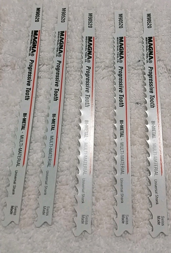 10pc MAGNA ASSORTED SIZES JIGSAW BLADES "SWISS MADE "