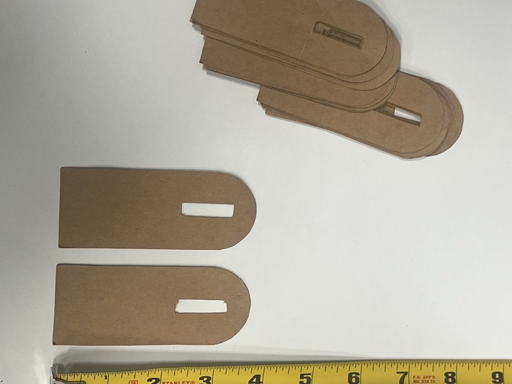 2x Original WW2 German Shoulder Board Cardboard Base Insert Unused Set