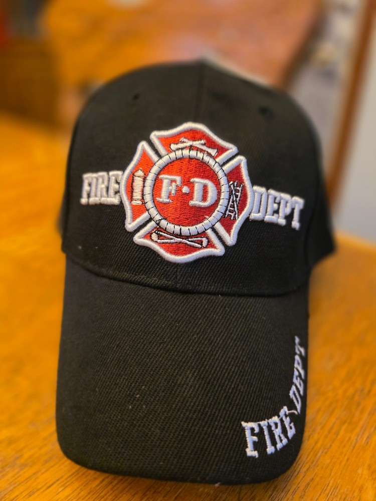 Embroidered FD Ball Cap Black