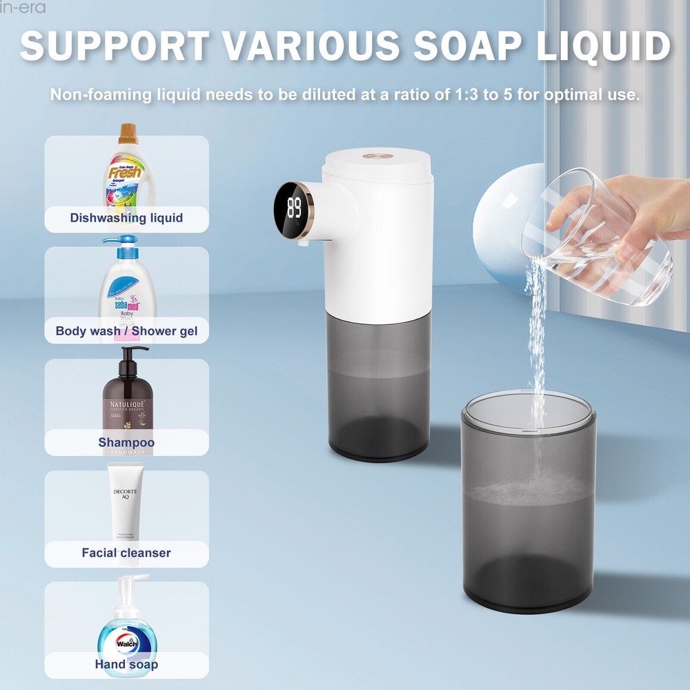 Automatic Liquid /Foam Soap Dispenser Volume Control Adjustable Rechargeable