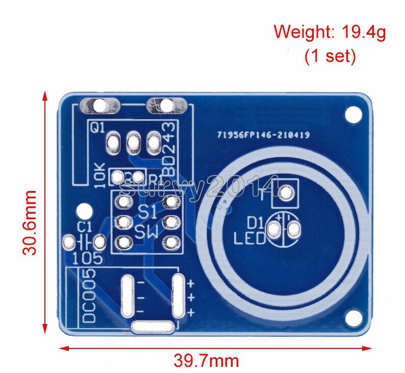 Mini Tesla Coil Kit Magic Props Empty Lights Technology Mini Tesla Coil Module