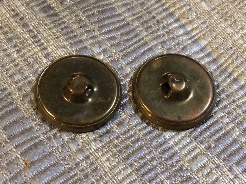 2 Hessian German Soldier British Army Es Devs Spes Nostra Eagle Button Repro