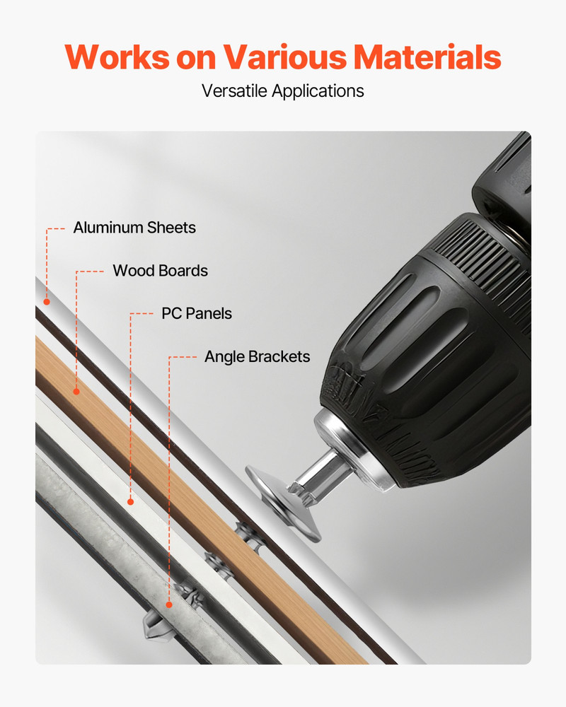 #8 Self Drilling Wood Screws, Silver