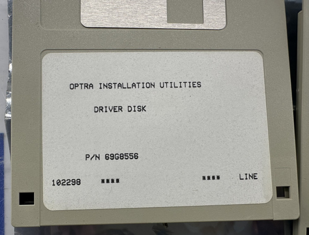 OPTRA INSTALLATION UTILITIES WIN SETUP DISK 69G8547