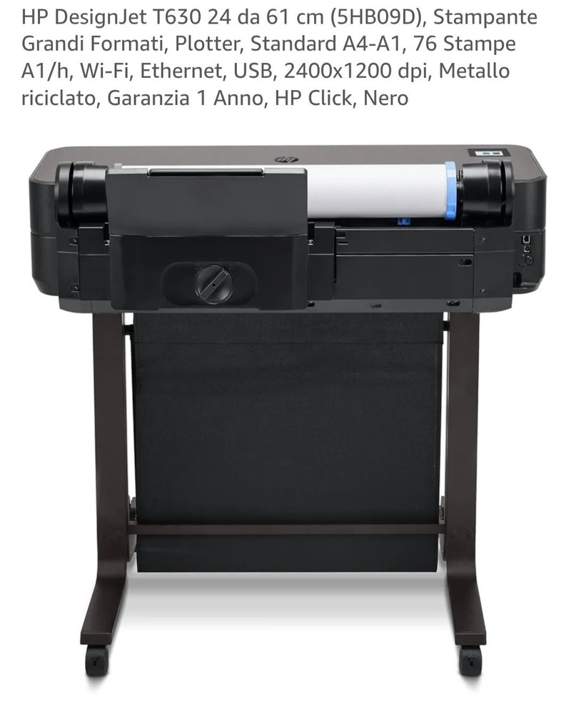 HP HP DESIGNJET T630 PRINTER 61CM 24IN