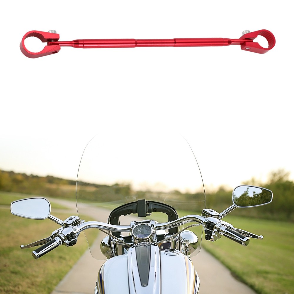 Motorcycle Handle Bracket Adjustable Handlebars Motor Bike Handlebar Red 1 Pcs