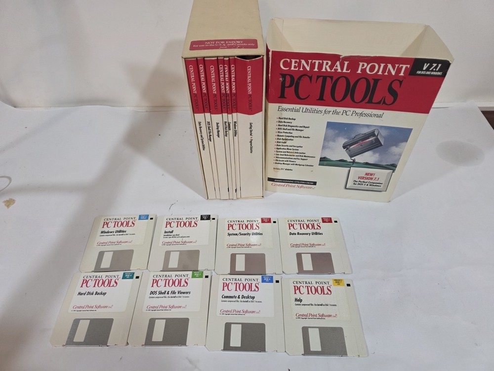 Vintage Central Point PC Tools Utility Software V7.1 Full Kit