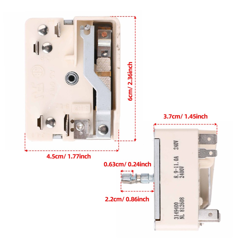 Range Infinite Switch Replaces For Whirlpool # WP3149400 WPW3149400 WP3149400VP