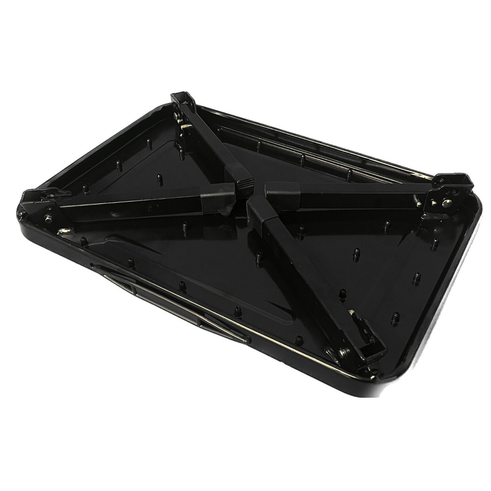 Single Caravan Kitchen Folding Step Stool- 150kgs Capacity Motorhome Home Black