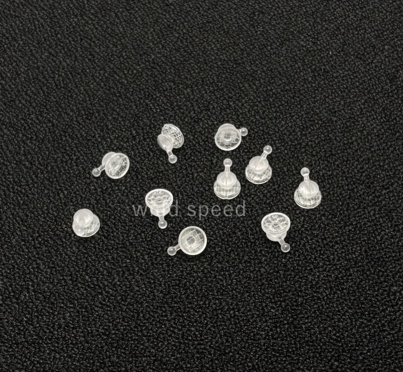 10PC Dental Orthodontic Ceramic Lingual Buttons Bondable Round Mesh Base Bracket