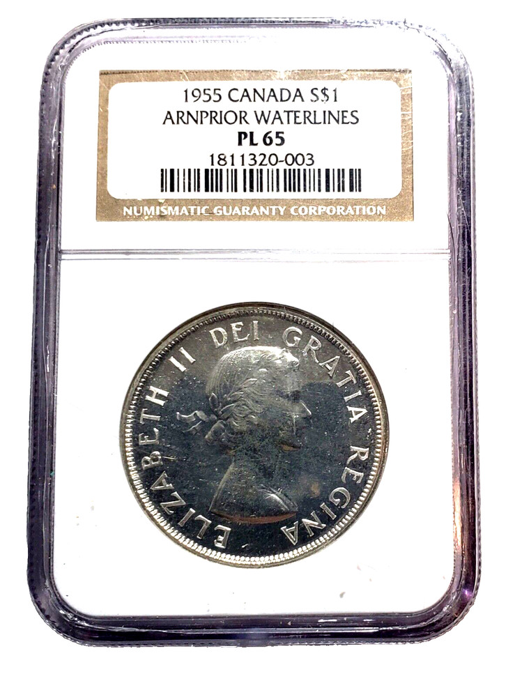 Canada 1955 Arnprior  Silver Dollar NGC PL 65