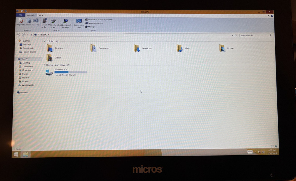 Micros Oracle mWorkstation Intel Atom E3827 15.6" POS Tablet Computer Win 8.1 :B
