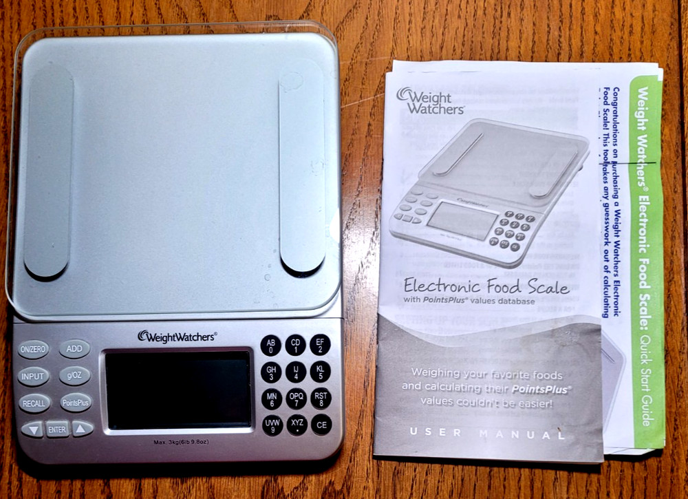 Weight Watchers Electronic Food Scale with Points Plus Values Tested & Working