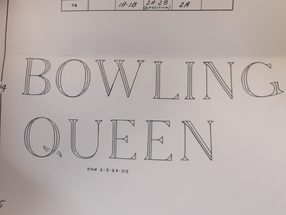 Gottlieb: Bowling Queen- Schematic, Award Cards + MUCH MORE - NOS