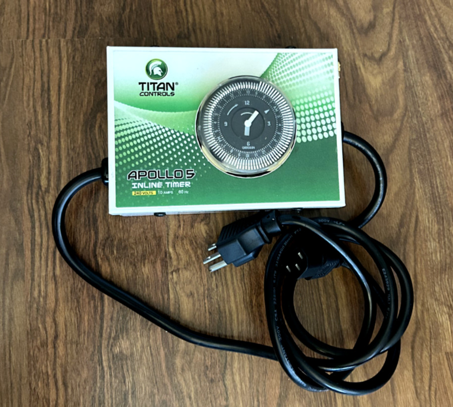 Titan Controls Apollo 5 240 volt Ballast Inline Timer Grow Light Hydroponics