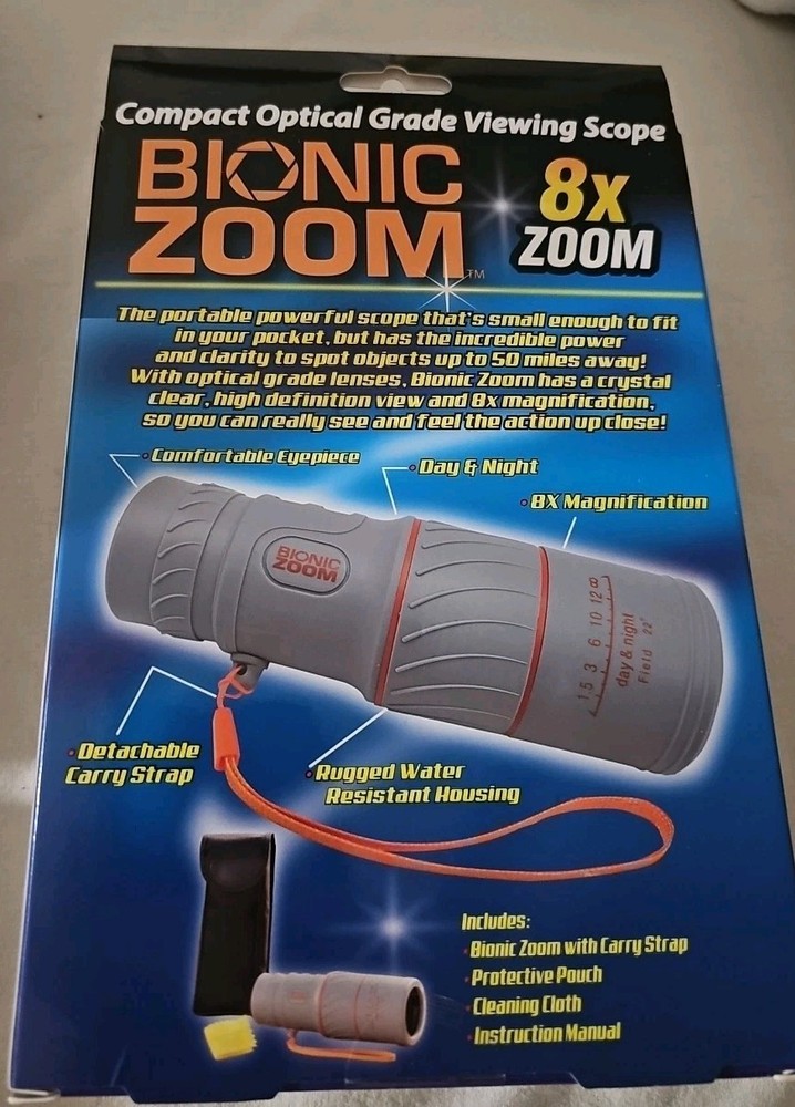 Bionic Zoom 8X Compact Optical Grade Viewing Scope High Definition Day/Night