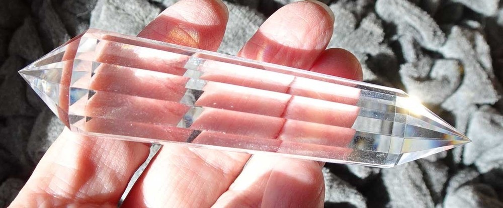 Clear Quartz Vogel 12-sided Crystal - v1002