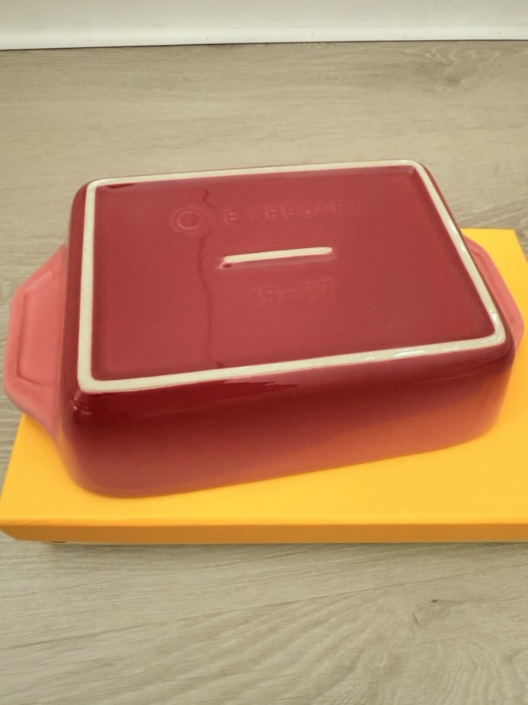 Le Creuset Rectangular Ceramic Baking Dish Rose Quartz 18cm 910419-18
