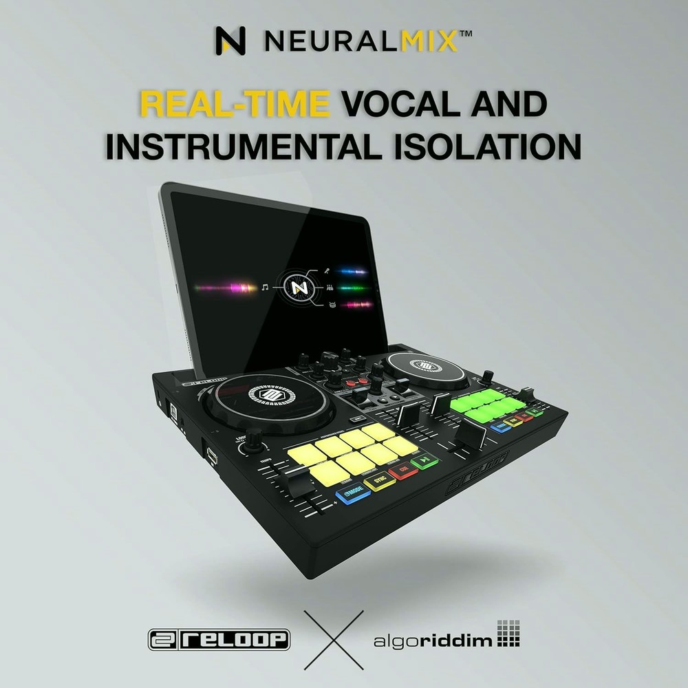 Reloop Buddy 2 Channel DJ Controller for iOS and Computer USB DJ Mixer