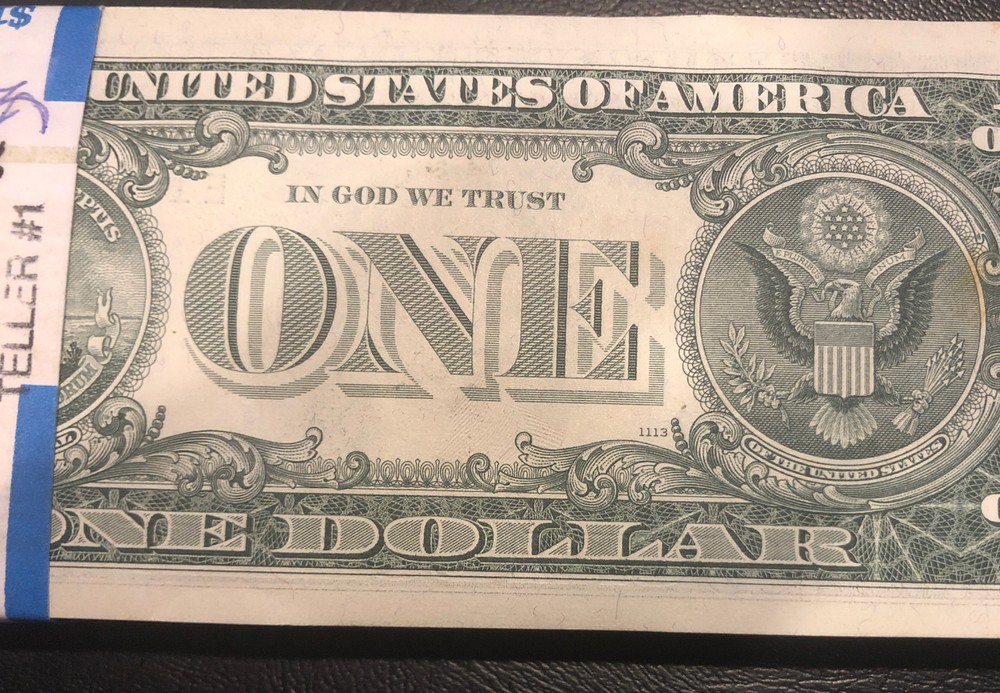 1963A One Dollar Star Bill Uncirculated Sequential Star Note ($1) UNC - 1 Note