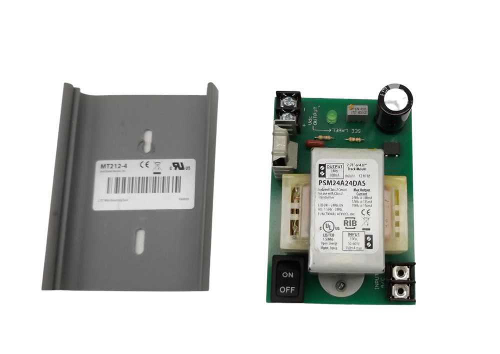 Functional Devices PSM24A24DAS Rib Linear Power Supply w/ MT212-4 Track