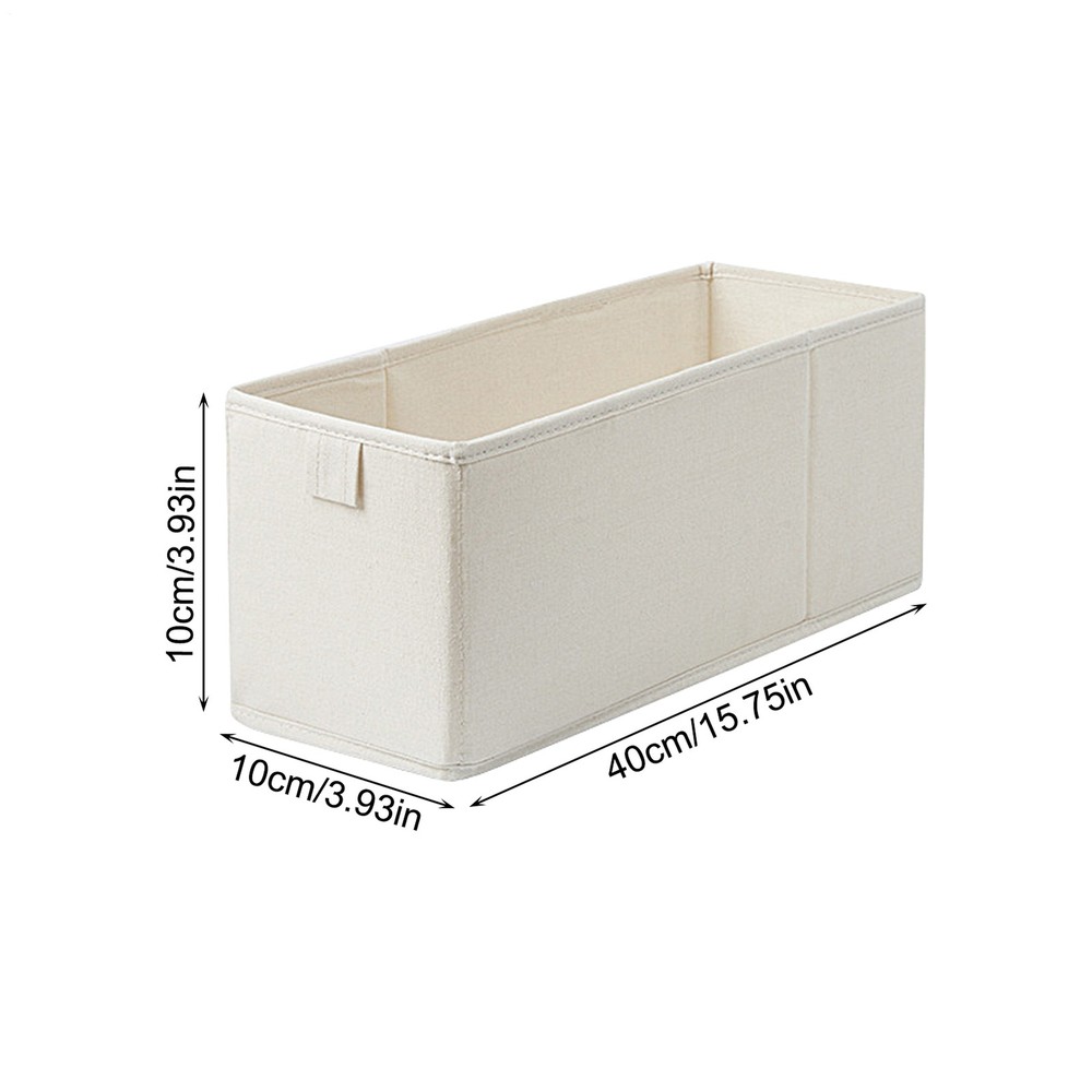 Narrow Storage Bins Space-Saving Foldable Fabric Storage Bins Stable Sock