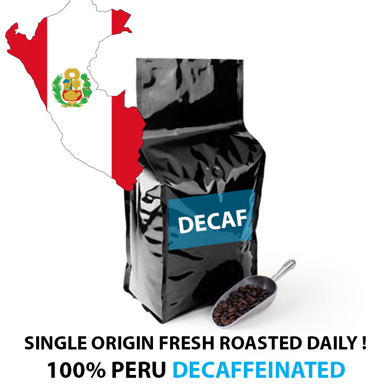 2 lb 5 lb 10 lb PERU PERUVIAN FRESH ROASTED DECAFFEINATED COFFEE BEANS - DECAF