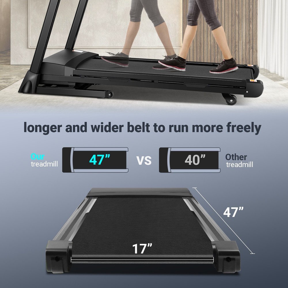 3.25HP Folding Treadmill Electric Treadmill Running Motorized Exercise Machine