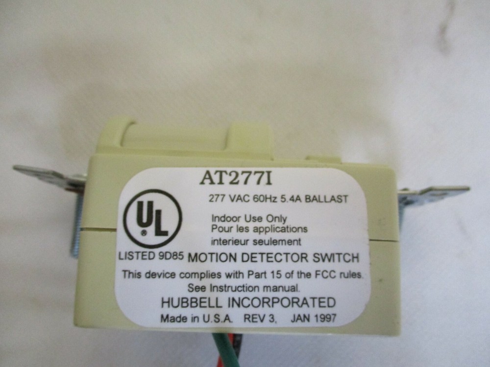 NEW HUBBELL AT277I WALL SWITCH SENSOR 277V