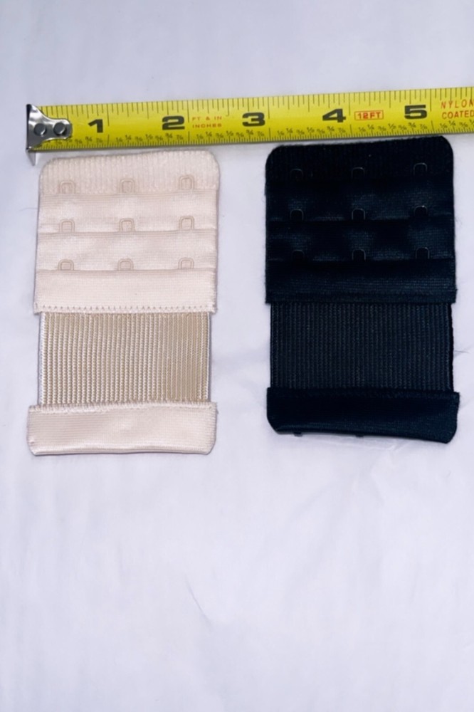 Set Of 6 Bra Extender 3 Hooks with Elastic 3 Rows 7023
