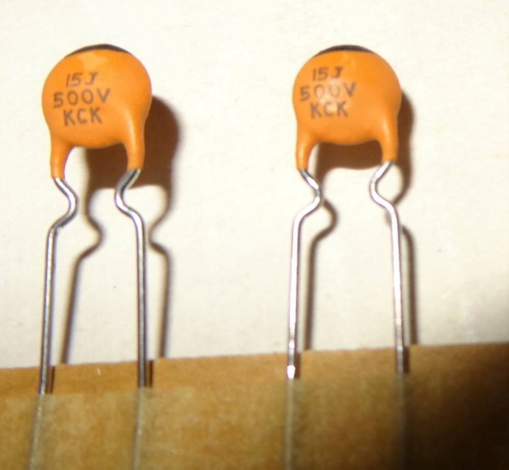 3 pcs.Ceramic Capacitors. 15pF 500V,