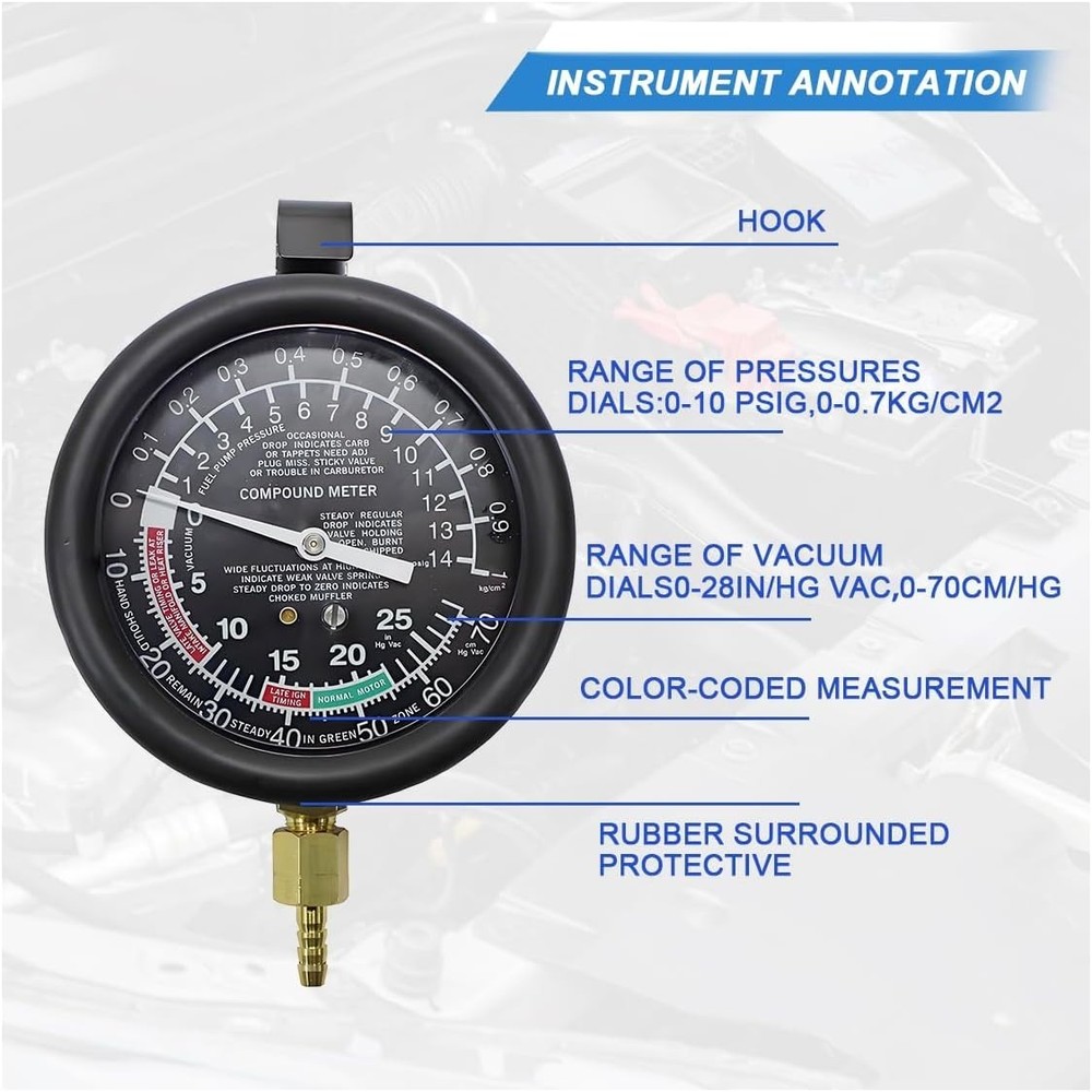 Comprehensive Pressure Testing Kit with Durable Case for Automotive Maintenance