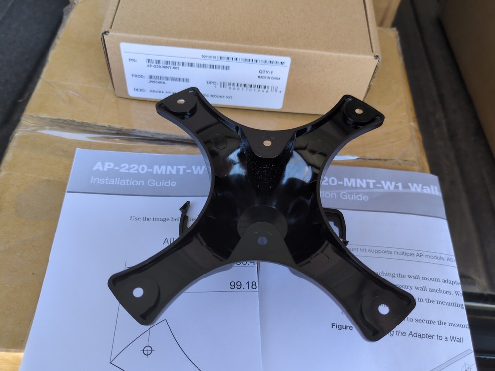 HPE Aruba AP-220-MNT-W1 Basic Mount Kit JW046A New