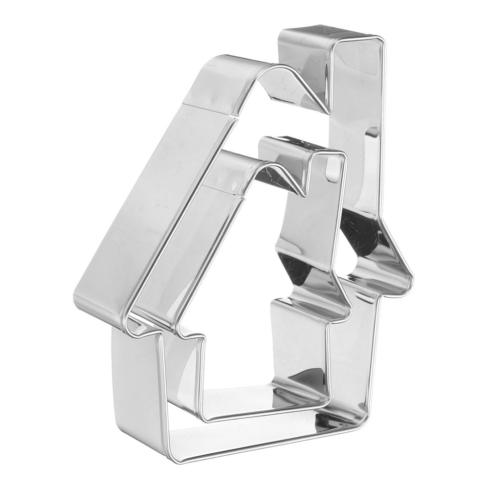 House Cookie Cutter Set Assorted Sizes Stainless Steel Polish