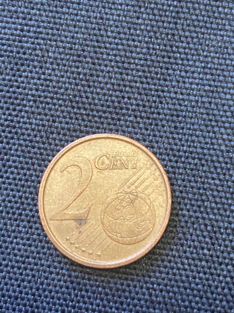 2001 Spain 2 Two Euro Cents Circulated