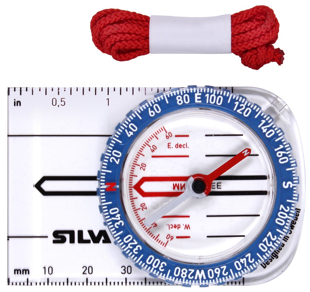 Silva 1-2-3 Beginners Explorers Pocket Starters Compass with Lanyard