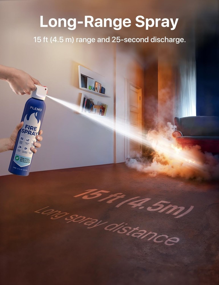 Fire Extinguisher, Fire Extinguisher for Home, Compact Fire Spray for Car, Ki...