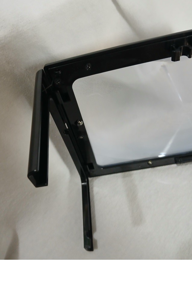 LED Page Magnifier Hands Free Foldable Stand Lights Battery Powered USED