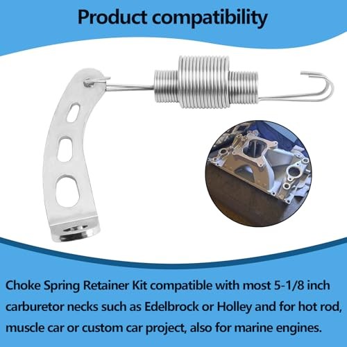 Carburetor Return Spring and Bracket Kit,Compatible with Most 5-1/8 1 pack