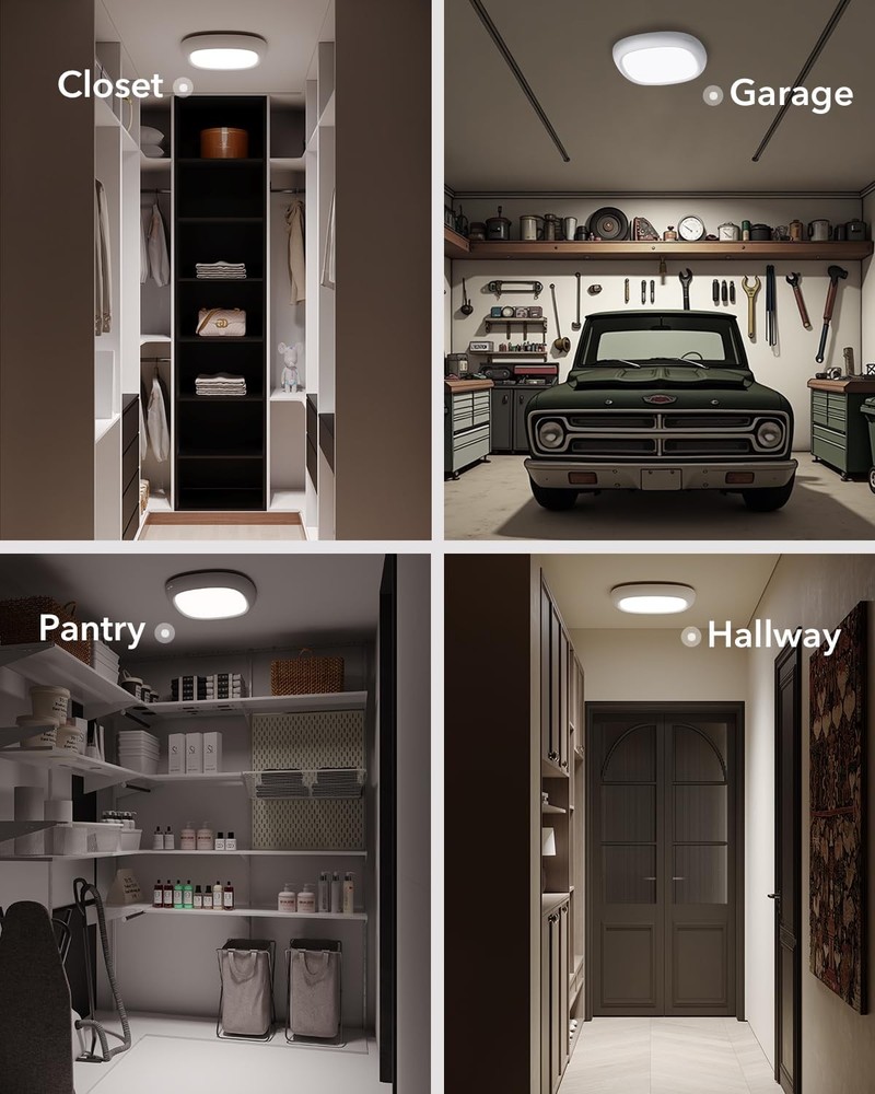 Rechargeable Shower Light for Inside Shower, 12000mAh Motion Sensor Wireless ...