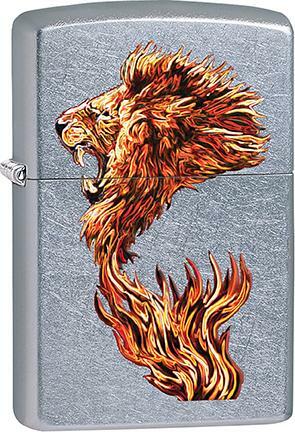 Zippo Windproof Metal Design Fire Lighter - Fire Lion's Mane