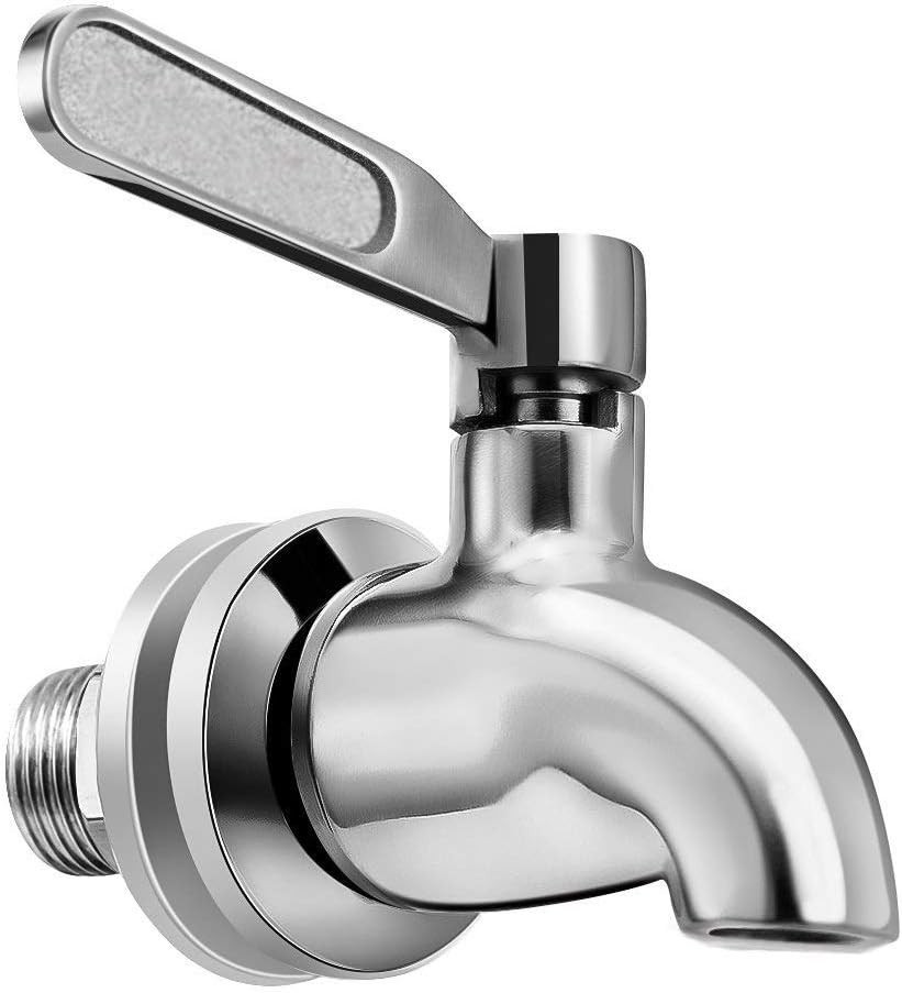 Elegant Stainless Steel Replacement Spigot for Smooth Beverage Dispensing