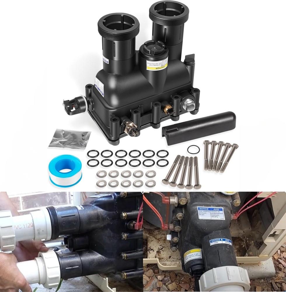 77707-0016 Fit for Manifold Replacement Kit Pool &Spa Heater-Durable&Efficient