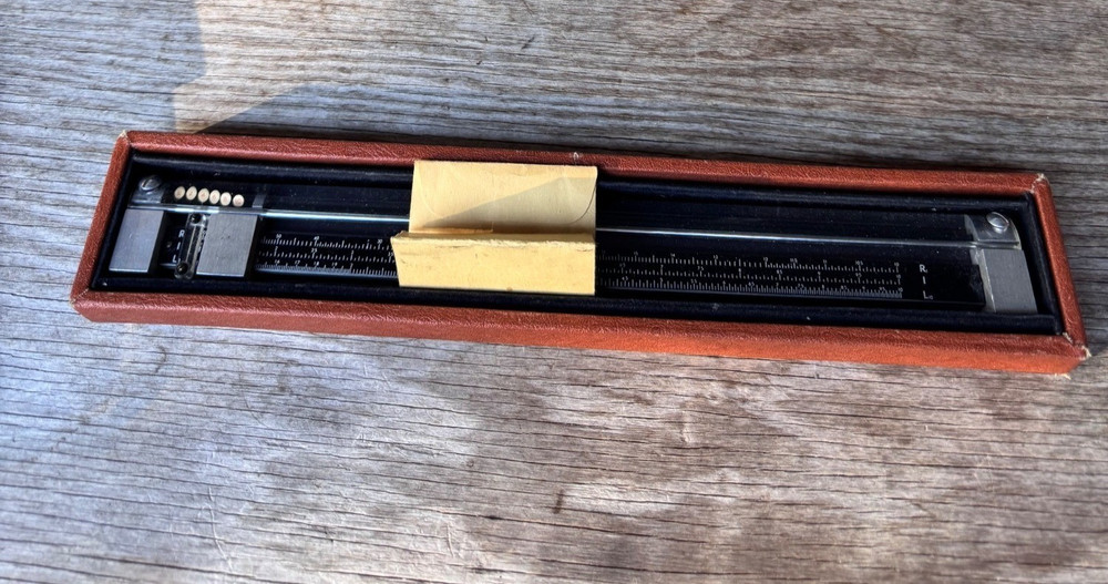 Gerber Variable Scale Engineering Drafting Slide Rule Tool Hartford CT
