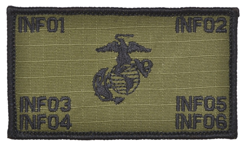 Custom Text USMC Plate Carrier Vest Patch Hook Fastener Backing- Open EGA