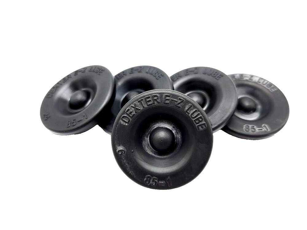 5 Pack GENUINE DEXTER EZ Lube Grease Cap Rubber Plug Rubber Insert Trailer Axle
