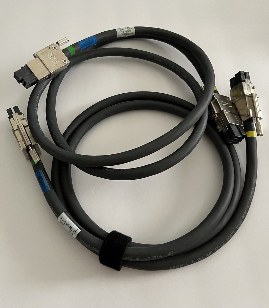 Lot of 2 - Cisco 37-1121-01 Stack Power Cable UNTESTED