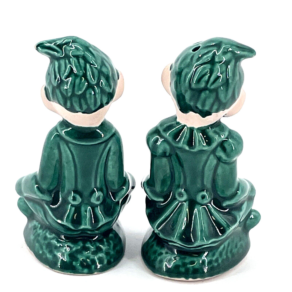 Vintage Boy & Girl Pixie or Elf Salt & Pepper Shakers